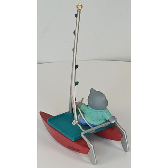 Hallmark Keepsake Ornament 1994 Kitty's Catamaran Artists' Favorites - Picture 7 of 12